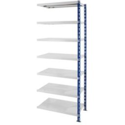 Lagerhylla Jolene, hyllplan stålplåt, HxBxD 2522 x 1025 x 600 mm, utby