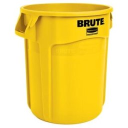 Plasttunna Rubbermaid Brute, 75 L, gul