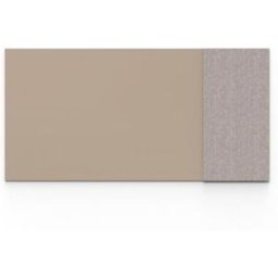 Whiteboard glas Mood Textile, BxH 2000x1000 mm, brun