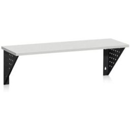 Omklädningsbänk Sege, vägghängd, L 1000 mm, ljusgrå laminat
