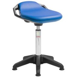 Ståstödstol Odette, med glidfötter, H 510-700 mm, blå