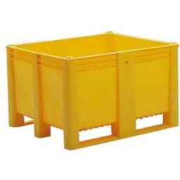 Pallcontainer Granit, 600 l, plastmedar