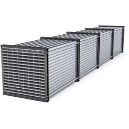 Fackhylla Victor, HxBxD 1000 x 1000 x 6000 mm, 128 tråg, 8 x 16 fack