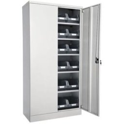 Förvaringsskåp med modulbackar Nilas, HxBxD 1830 x 915 x 421 mm, stomm