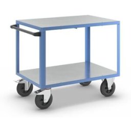 Bordsvagn Industri Industri, 2 hyllplan med galvaniserade upplag av st