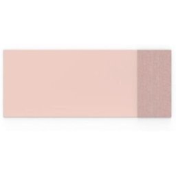 Whiteboard glas Mood Textile, BxH 2500x1000 mm, rosa