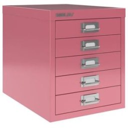 BISLEY Hurts Classic 12, 5 lådor A4, rosa