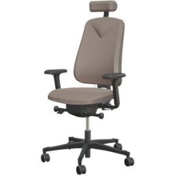 Kontorsstol Höganäs 290, inkl. nackstöd och armstöd, rosa