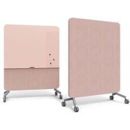 Whiteboard glas Lintex Mood fabric mobile, rosa, BxH 1500x1960 mm