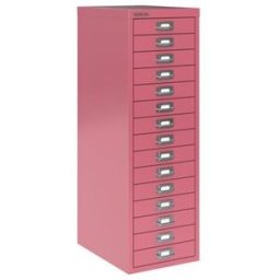 BISLEY Hurts Classic 39, 15 lådor A4, rosa