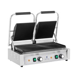 Dubbel kontaktgrill - 3600 W - Räfflad