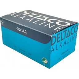 Deltaco Aa Alkaliska Batterier 40-Pack