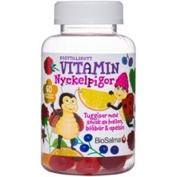 Biosalma Multivitamin Nyckelpiga Barn 60 Pcs