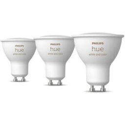 Philips LED-lampa HUE, WCA, GU10, 4,2W, 3-pack