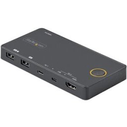 StarTech.com 2-ports hybrid USB-A + HDMI och USB-C KVM-switch
