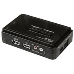 StarTech.com 2 Port USB VGA KVM Switch - Single VGA - Hot-key &