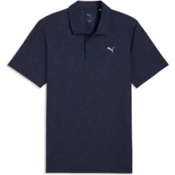 Puma Mens MATTR Deco Jacquard Polo - Deep Navy