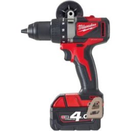 Milwaukee Borrskruvdragare, M18 BLDD2-402X, inkl. 2x4 Ah batterier & laddare