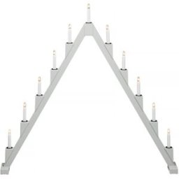 Konstsmide Elljusstake, 11 Ljus, Vikbar, Grå
