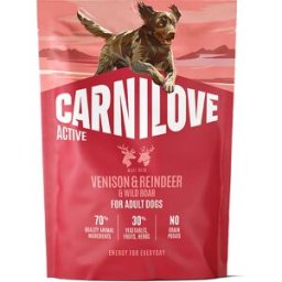 Carnilove Dog Adult Active Venison, Reindeer & Wild Boar Torrfoder Till Hund 1,5 kg