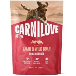 Carnilove Dog Adult Active Lamb & Wild Boar Torrfoder Till Hund 1,5 kg