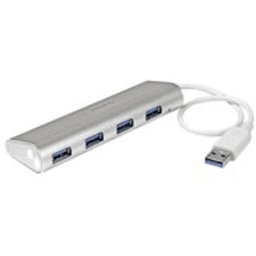 Startech BÃ¤rbar USB 3.0-hubb med 4 portar och inbyggd kabel