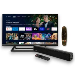 12V Cinema Paket: 24" Smart Android TV & 30W Soundbar för Husvagn/Husbil