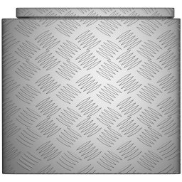 Aluminiumlåda - 90.5 x 44.5 x 40 cm - 172 l