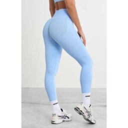 FAMME High Waist Sculpt Leggings Light Blue S