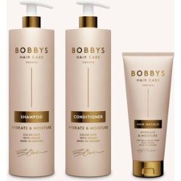 Bobbys Hydrate & Moisture Schampo Och Balsam 1000 Ml + Hårinpackning