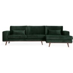 SoffaDirekt Stockholm Divansoffa Höger Velvet Edition Grön