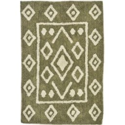 Madam Stoltz Badrumsmatta 60x90 Khaki/offwhite