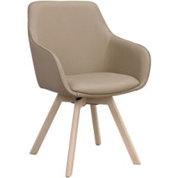 Rowico Home Alison Karmstol Snurr Beige/vitpigment