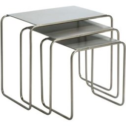 Madam Stoltz Nested Satsbord Stålgrå