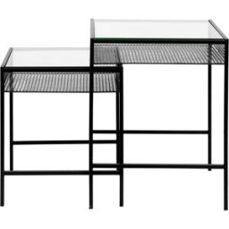 Nordal Rona Satsbord Svart/glas