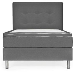 SoffaDirekt Ängelholm Deluxe 120 Sängpaket Medium Mörkgrå