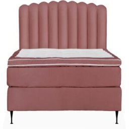 SoffaDirekt Opera/primo High 120 Sängpaket Sammet Rosa