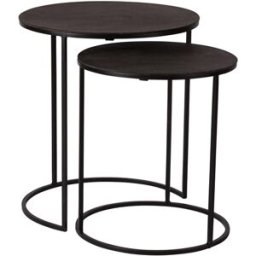 Wikholm Form Kobe Bord 2-Set Small Svart