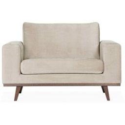 SoffaDirekt Stockholm Fåtölj Velvet Edition Greige