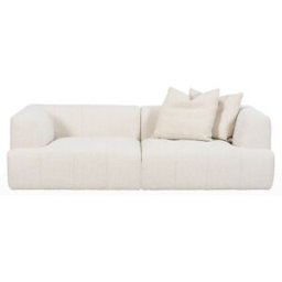 SoffaDirekt Coco 3-Sitssoffa Bouclé Offwhite