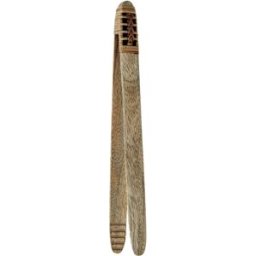 Madam Stoltz Wooden Tång Natur