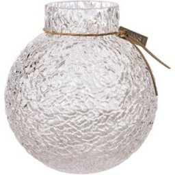 ERNST Glasvas Mönstrad Struktur 30cm Klar
