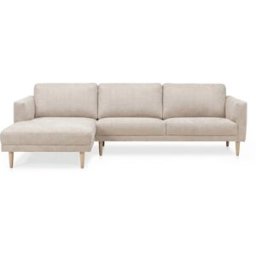 SoffaDirekt Portofino Divansoffa Vänster Beige Ekben