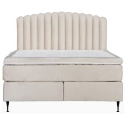 SoffaDirekt Opera/primo High 160 Sängpaket Sammet Beige