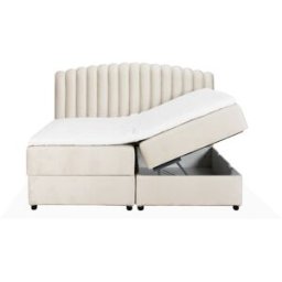 SoffaDirekt Danvik/primo 180 Sängpaket Sammet Beige