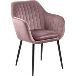 SoffaDirekt Vivien Stol Rosa/svart