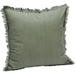 Madam Stoltz Kuddfodral Randig 50x50 Grön