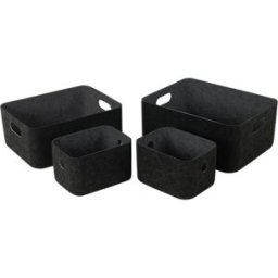SoffaDirekt Felice Korg 4-Set Mörkgrå