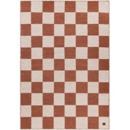 SoffaDirekt Check Ullmatta 200x300 Terracotta