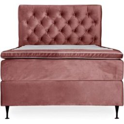 SoffaDirekt Opera 120 Sängpaket Sammet Rosa